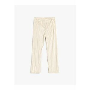 Pantaloni de pijama relaxed fit cu model in dungi imagine