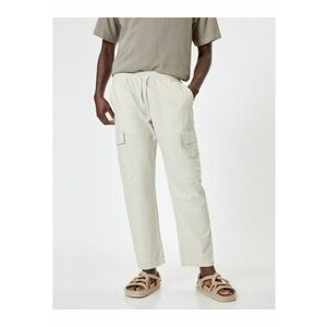 Pantaloni cargo din amestec de in imagine