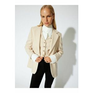 Sacou relaxed fit cu model in dungi imagine