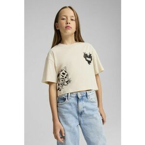 Tricou crop cu logo imagine
