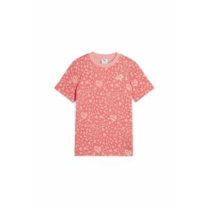 Tricou cu decolteu la baza gatului si imprimeu grafic imagine