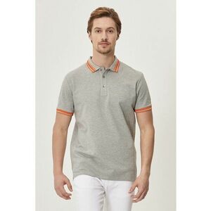 Tricou polo slim fit de bumbac imagine
