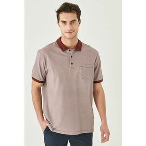 Tricou polo texturat cu buzunar aplicat imagine