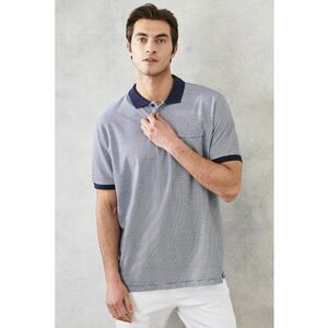 Tricou polo texturat cu buzunar aplicat imagine