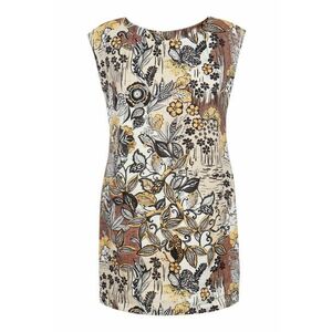 Rochie din in cu imprimeu floral imagine