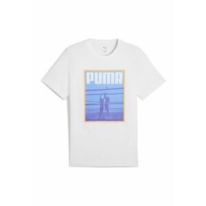 Tricou cu decolteu la baza gatului si imprimeu logo imagine
