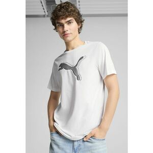 Tricou cu imprimeu logo si decolteu la baza gatului imagine