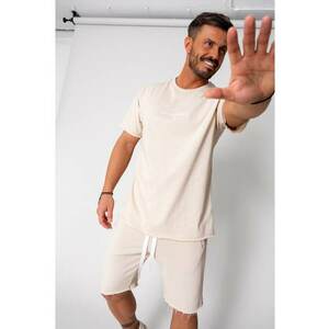 Set Axis tricou si pantalon scurt Light Beige 15870 imagine