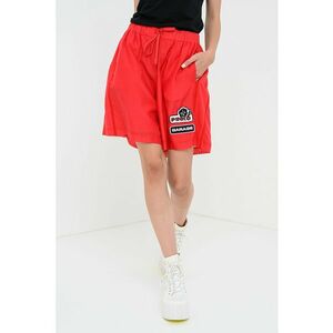 Pantaloni scurti din amestec de bumbac cu snur in talie imagine