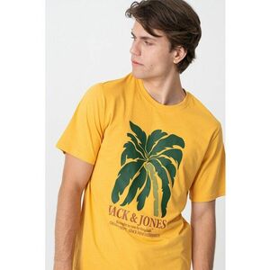 Tricou cu decolteu la baza gatului si design grafic imagine
