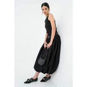 Rochie midi din amestec de bumbac cu buzunare laterale imagine