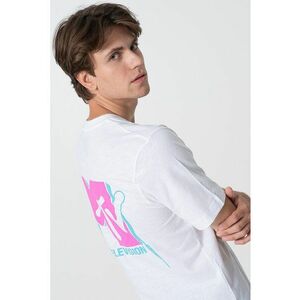 Tricou de bumbac cu imprimeu grafic pe partea din spate imagine
