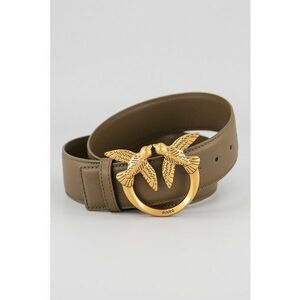 Curea de piele cu catarama metalica Love Birds imagine