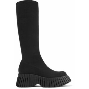 Cizme medii fara inchidere cu talpa wedge Pix imagine