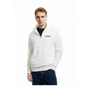Bluza de trening din amestec de bumbac cu fenta cu fermoar imagine