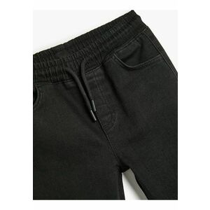 Blugi jogger cu talie ajustabila imagine
