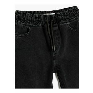 Blugi jogger cu talie ajustabila imagine