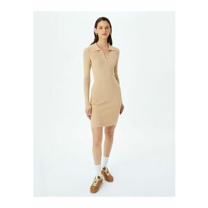 Rochie scurta cambrata cu guler polo imagine