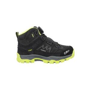 Bocanci trekking copii Kiruna Mid FitGo FW 2024 Negru/Galben imagine