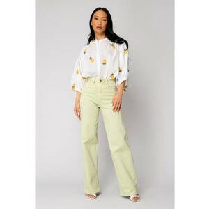 Camasa cu broderie motiv ananas 16323 imagine