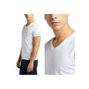 Set Tricouri Barbati T-Shirt - Pachet Dublu V Neck - 2XL INTL - Alb - Croiala Regulara - Culoare Alb - Compozitie Material 100% Bumbac - Inchidere Fara - 2 Bucati imagine