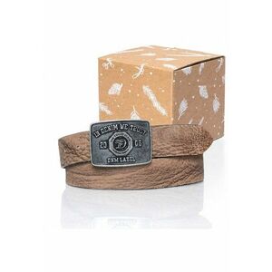 Curea Din Piele - Sopo-Tt437 - 110 cm - Maro - 100% Piele Naturala - Culoare Maro - Latime 4 cm - Confortabila imagine