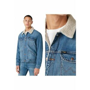Jacheta De Iarna - 124Mj Sherpa - M INTL - Albastru - Croi Regular Fit - Inchidere Nasturi - Compozitie Material 100% Bumbac - Numar De Buzunare 4 imagine
