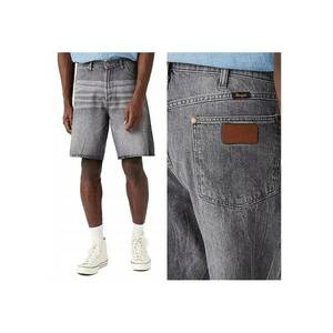 Pantaloni Scurti Din Denim Pentru Barbati - Richland Shorts - 31 UE - Gri - Croi Regular Fit - Stil Drept - Inaltimea Taliei Medie - Inchidere Fermoar imagine