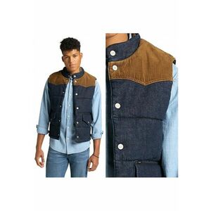 Vesta Barbaasca - Vesta Infocata - M INTL - Maro - Croi Regular Fit - Inchidere Capse - Numar De Buzunare 2 - Compozitie Material 94% Bumbac - 5% Poliester - 1% Elastan imagine