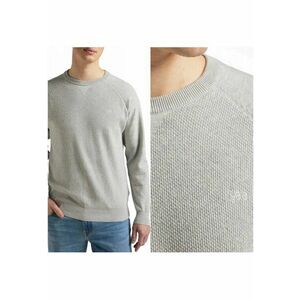 Pulover Barbati - Raglan Crew Knit - XL INTL - Gri - Compozitie Material 100% Bumbac - Croi Regular Fit - Inchidere Fara - Culoare Gri imagine