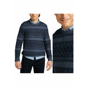 Pulover Barbati - Crew Seas Knit - M INTL - Albastru - Croi Normal - 100% Bumbac - Fara Inchidere - Decolteu Rotund imagine