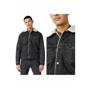 Jacheta Din Denim - 124Mj Sherpa - Negru - Croi Inchidere Nasturi - Numar De Buzunare 4 - Compozitie Material 100% Bumbac imagine