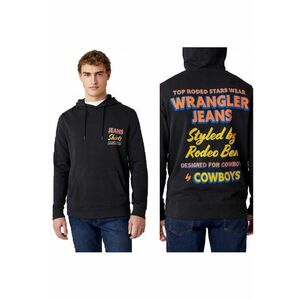 Hanorac Barbati - Hoodie - Negru - Regular Fit - Fara Inchidere - 100% Bumbac - 2 Buzunare imagine