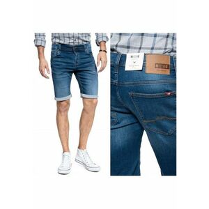 Pantaloni Scurti Din Denim - Chicago Short - UE - Albastru - Croi Slim Fit - Stil / Ajustat - Inaltimea Taliei Medie / Regulata - Inchidere Nasturi imagine