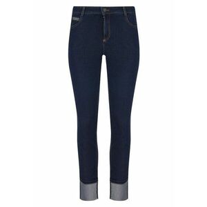Blugi slim fit cu mansete imagine