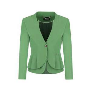 Sacou cu detalii plisate - Verde feriga imagine