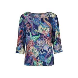 Bluza cu imprimeu Paisley si maneci 7/8 imagine
