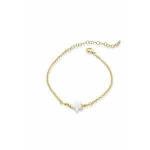 Bratara de glezna din argint veritabil cu talisman in forma de stea din Mother of Pearl imagine
