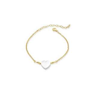 Bratara de gleza din argint veritabil cu talisman inima din Mother of Pearl imagine