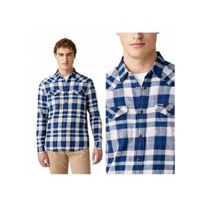 Camasa Barbati - Camasa Western Cu Maneca Lunga - M INTL - Roz - Croi Regular Fit - Inchidere Nasturi - Compozitie Material 100% Bumbac - Model Dominant Carouri imagine