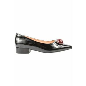 Balerini dama - M460002A negru - piele lacuita imagine