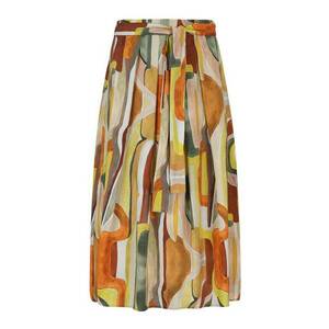 Fusta maxi cu model abstract imagine