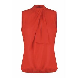 Bluza fara maneci - cu detaliu drapat - S imagine