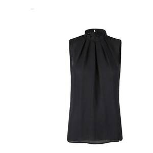 Bluza cu pliseuri decorative - fara maneci imagine