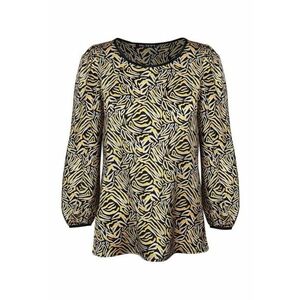 Bluza cu imprimeu abstract si maneci lungi imagine