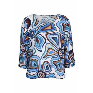 Bluza din viscoza cu imprimeu abstract imagine