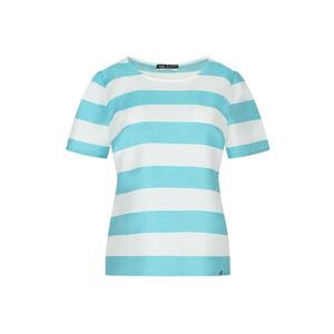 Tricou cu dungi din amestec de in imagine