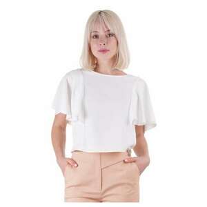 Bluza crop cu maneci fluture imagine