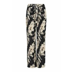 Pantaloni cu imprimeu floral si cordon imagine