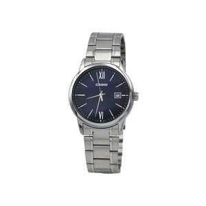 Ceas Barbati - Collection MTP-V005D-1B - Argintiu - Albastru inchis imagine